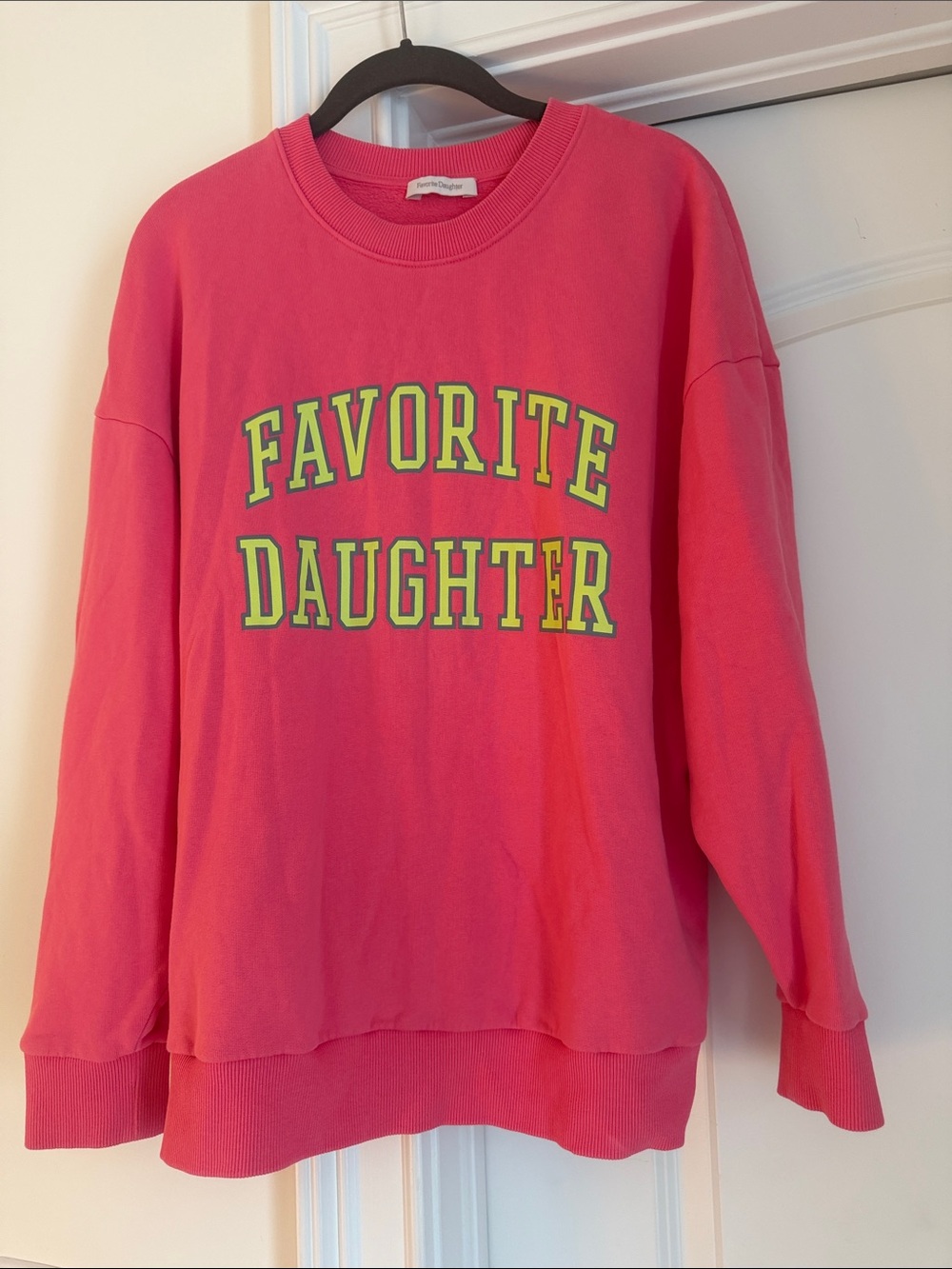Favorite Daughter Women's The Collegiate Sweatshirt Size M
